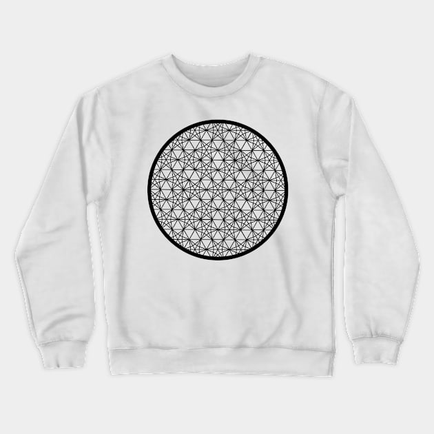 Kasane Rindo Traditional Japanese Pattern - Circle Crewneck Sweatshirt by Yusuke Art